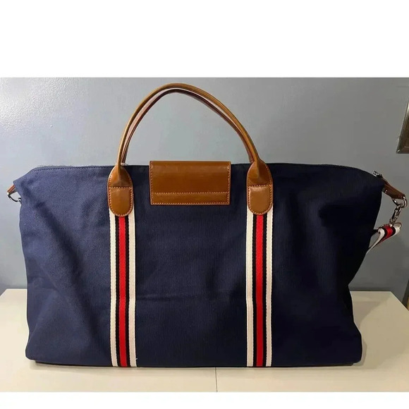 NWT Brouk & Co Original Duffel Bag in Navy Blue - Picture 7 of 14